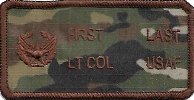 ABS-G USAF Name Tag with Commanders Insignia MultiCam OCP