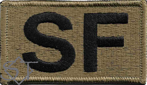 Duty Identifier Tab SF Security Forces OCP-Black - Click Image to Close