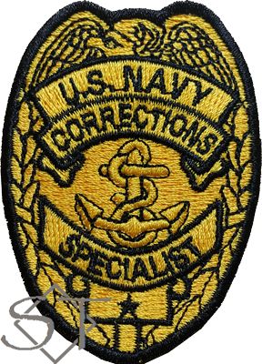 US Navy Corrections Specialist Badge Patch - Click Image to Close