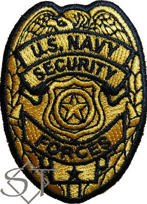 US Navy Security Forces Badge Patch - Click Image to Close
