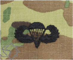Airborne Parachutist Badge Basic Embroidered OCP-Army - Click Image to Close
