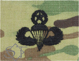 Airborne Parachutist Badge Master Embroidered OCP-Army - Click Image to Close