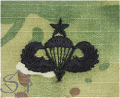 Airborne Parachutist Badge Senior Embroidered OCP-Army - Click Image to Close