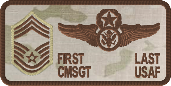 ABS-G USAF Name Tag with Enlisted Rank and Wings MultiCam OCP - Click Image to Close