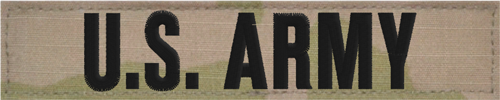 OCP Branch Tape-Black Thread U.S. ARMY