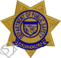 SHOULDER PATCH ARIZONA DEPARTMENT OF PUBLIC SAFETY IRON OR SEW-ON PATCH
