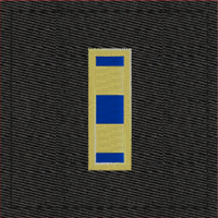 Navy Rank Insignia Black Velcro rank Warrant Officer W-2