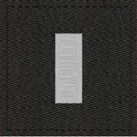 (image for) Army Rank Insignia-O2 1LT First Lieutenant Black Velcro
