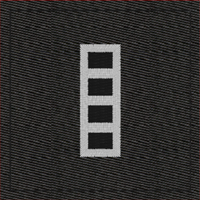 (image for) Army Rank Insignia-CW4 Chief Warrant Officer Black Velcro