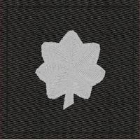 (image for) Army Rank Insignia-O5 LTC Lieutenant Colonel Black Velcro
