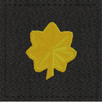 (image for) Army Rank Insignia-O4 MAJ Major Black Velcro
