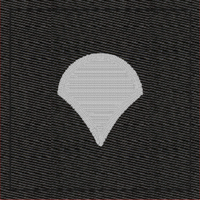 Black Army Rank Insignia-E4 SPC Specialist Velcro
