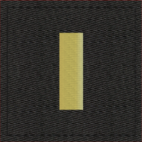 Navy Rank Insignia Black Velcro rank ENS O-1