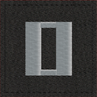 Navy Rank Insignia Black Velcro rank LT O-3
