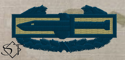 Combat Action Badge 1st Award-OCP USSF Blue