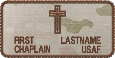 (image for) ABS-G USAF Name Tag Chaplain Insignia OCP (no rank)