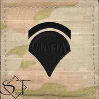 Army Rank Insignia-E5 Mafia Specialist 5 Velcro