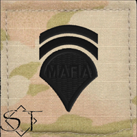 Army Rank Insignia-E6 Mafia Specialist 6 Velcro