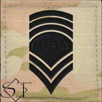 Army Rank Insignia-E9 Mafia Specialist 9 Velcro