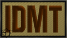 Duty Identifier Tab IDMT Independent Duty Medical Technician OCP-Black Border