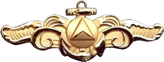 NOAA Deck Officer Insignia (Senior Watch Officer/SWO) metal pin-Large