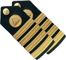 NOAA Hard Shoulder Boards (Male)-Captain CAPT O-6