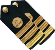 NOAA Hard Shoulder Boards (Male)-Commander CDR O-5