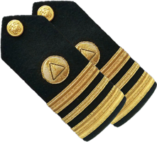 NOAA Hard Shoulder Boards (Male)-Lieutenant Commander LCDR O-4