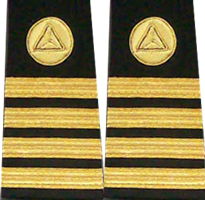 NOAA Soft Shoulder Boards (Unisex)-Captain CAPT O-6