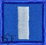 NOAA Flight Suit Rank Insignia 1.5"X1.5" Merrowed edges LTJG O-2