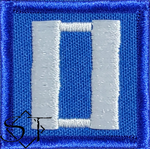 NOAA Flight Suit Rank Insignia 1.5"X1.5" Merrowed edges LT O-3