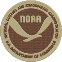 NOAA Logo Flight Suit Patch Desert 3"
