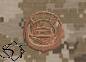 Navy Small Craft Insignia Embroidered Badge-NWUII AOR1 Desert