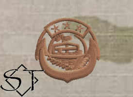 Navy Small Craft Insignia Embroidered Badge-OCP Spice Brown