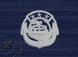 Navy Small Craft Insignia Embroidered Badge-USCG ODU