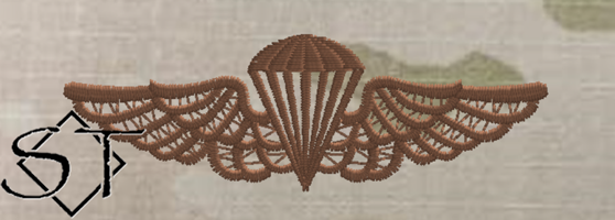 Navy/Marine Corps Parachutist Embroidered Badge-OCP Spice Brown