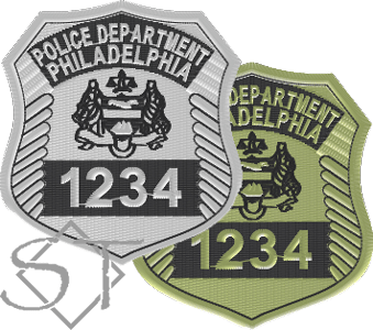 PHILADELPHIA POLICE Patch, 4 x 4-3/8