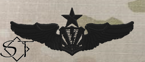 Air Force RPA Pilot Wings-Black Senior