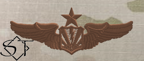 Air Force RPA Pilot Wings-Spice Brown Senior