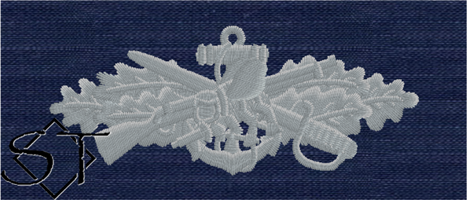 USCG ODU Navy Seabee Combat Warfare Specialist Embroidered Badge-ODU (image for) USCG ODU Navy Seabee Combat Warfare Specialist Embroidered Badge-ODU