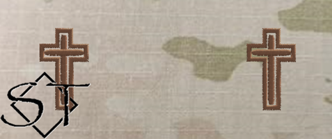 Chaplain Insignia, Christian USAF-OCP Sew-on