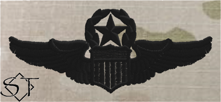 (image for) Air Force Pilot Wings Command Black