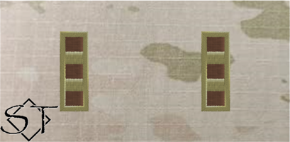 (image for) Air Force OCP W3 Chief Warrant Officer 3 Rank Insignia Sew-On (Pair)