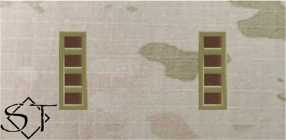 (image for) Air Force OCP W4 Chief Warrant Officer 4 Rank Insignia Sew-On (Pair)