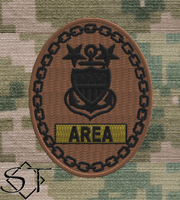 USCG Senior Enlisted Badges-Gold Area E9 MCPO-NWU iii