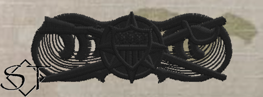 USCG Advanced Coxswain for Law Enforcement Insignia OCP Black
