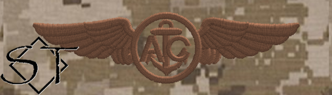 USCG Aircrew Embroidered Badge-NWU ii