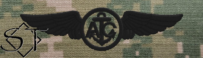 USCG Aircrew Embroidered Badge-NWU iii (image for) USCG Aircrew Embroidered Badge-NWU iii