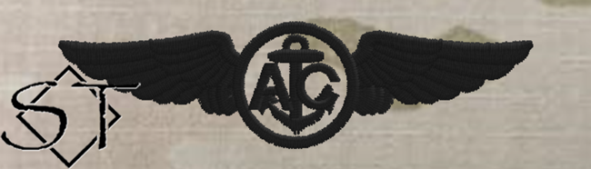 USCG Aircrew Embroidered Badge-OCP Army Black