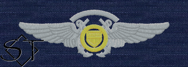 USCG Auxiliary Aircrew Embroidered Badge-ODU